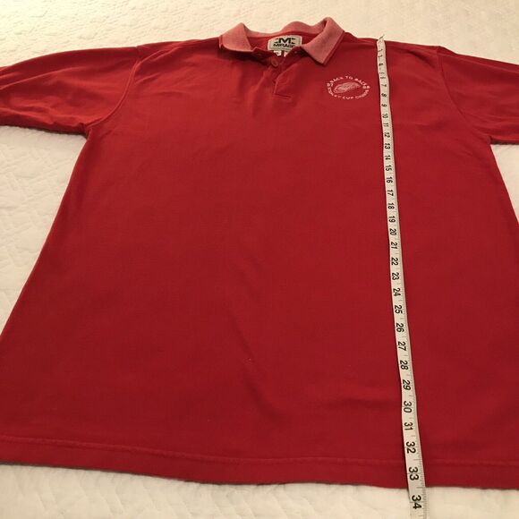 Detroit Red Wings 1997-1998 Back To Back Stanley Cup Champs Mirage Red Polo XL - Picture 3 of 10
